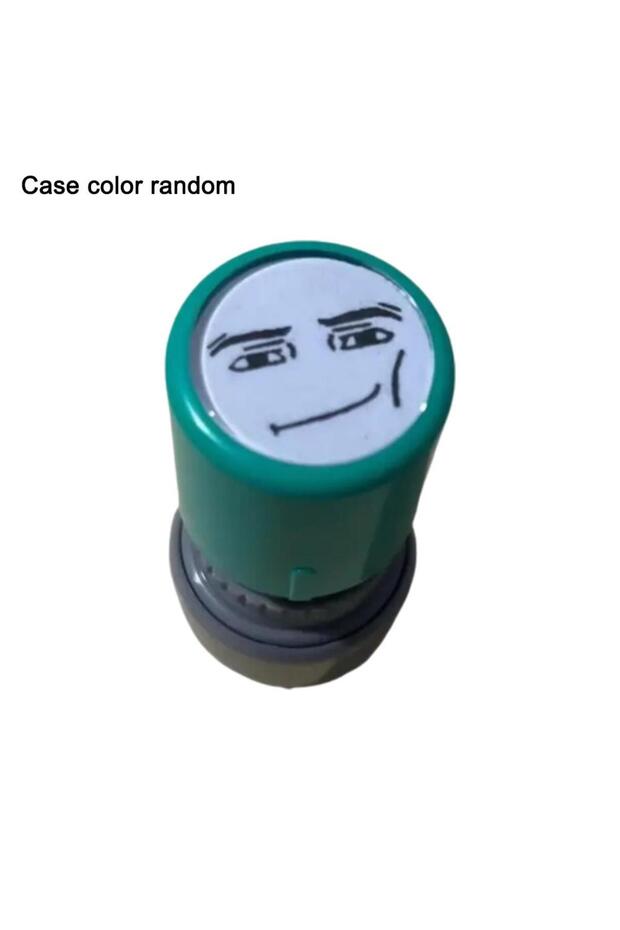 G Faucet Inkable Fun Emotion Seal Toy Anime Characters Pressable Novelty Gag Face Seal for Creative