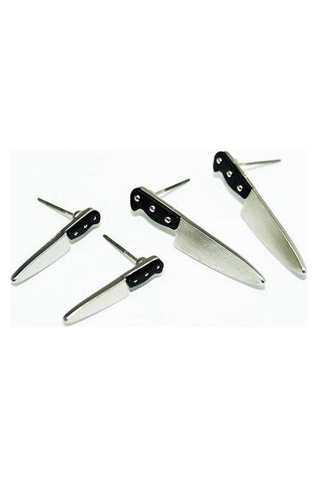 Master Chef Blade Steel Men's Earrings (Pair)