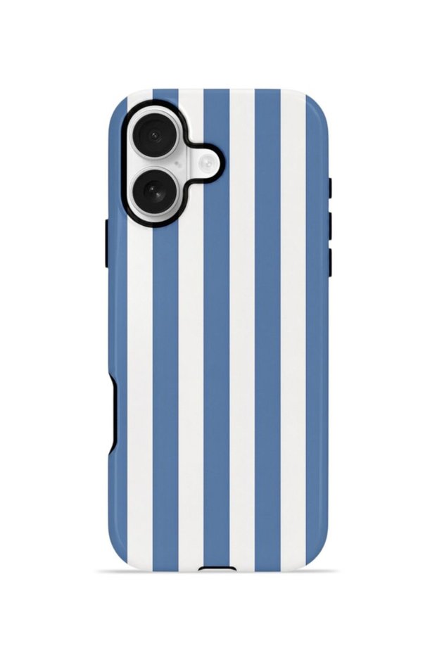 iPhone 16 Vorian Double Layer Case Blue Marina Stripe