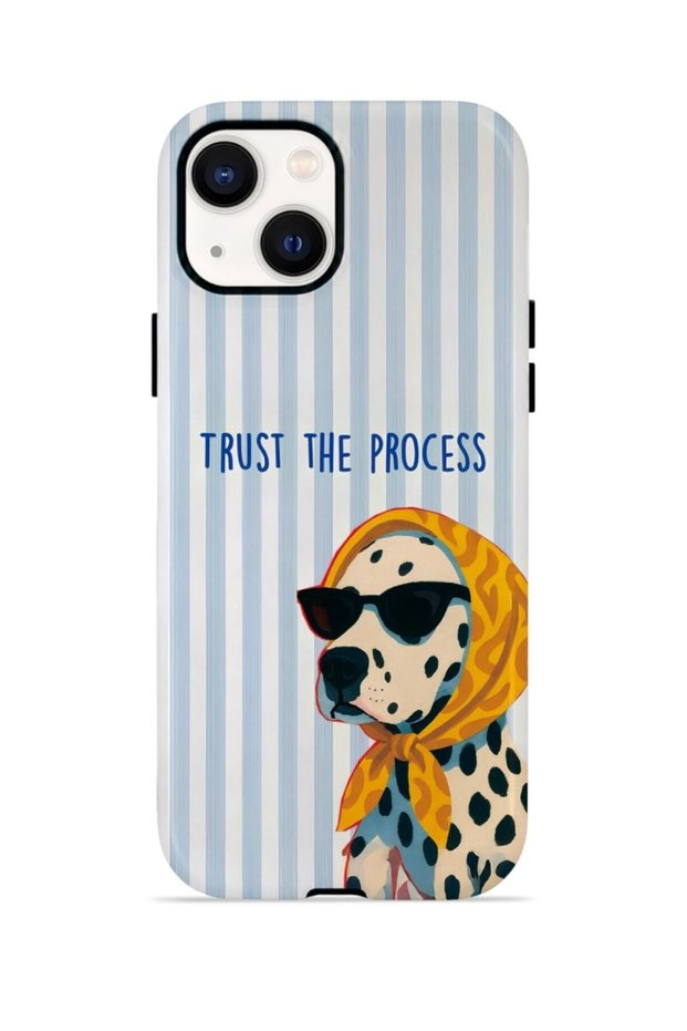 iPhone 14 Plus Vorian Double Layer Case Trust the Process Dalmatian