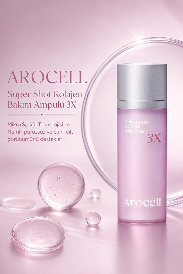 Super Shot Coltra Ampoule 3X Mikro Spikül Kolajen ve Hyalüronik Asitli Nemlendirici Yüz Bakım Ampulü 30 ml