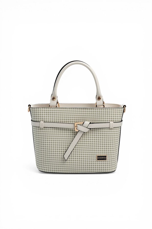 Green - Bone Crow's Feet Plaid Women's Handbag Sp1283