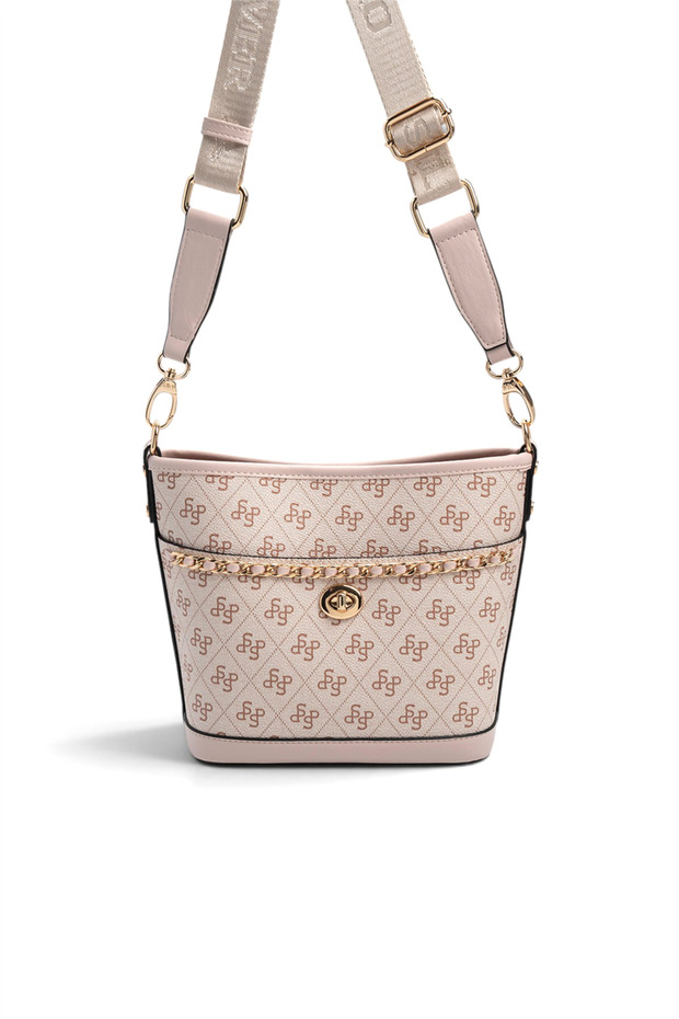 Pink - Powder Monogram Women's Shoulder Bag Sp1284