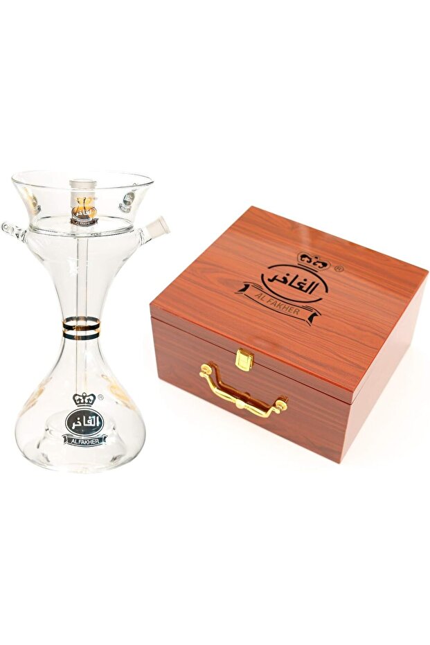 M4-Luxurious Glass Hookah with full accessories and lighting