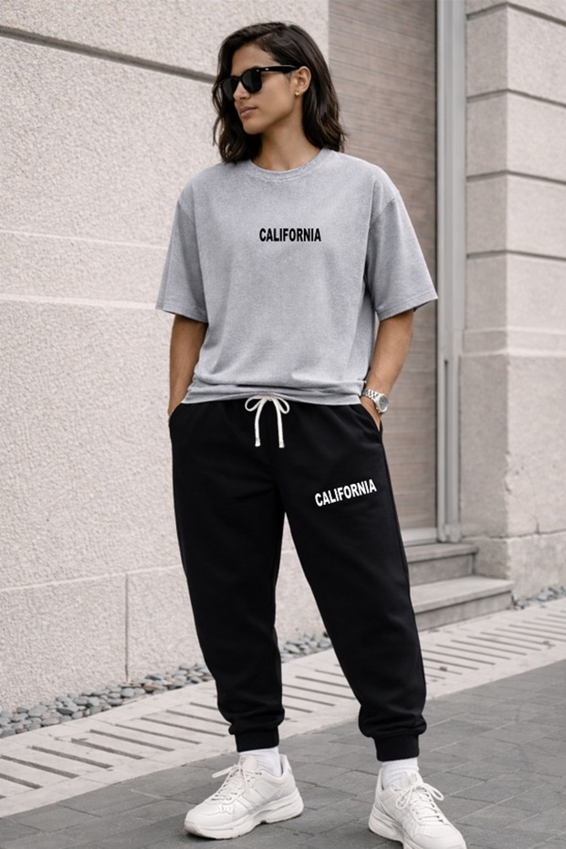 Women's Men's Unisex Wide Cut Track Suit Thort Track Suit