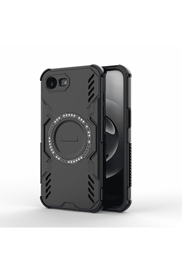 Case for iPhone 16e/ iPhone 17e, ArmorMag Case, shockproof, black