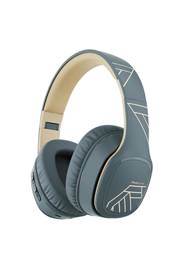 Casti Bluetooth Over-Ear P7, Microfon (Gri) - 1