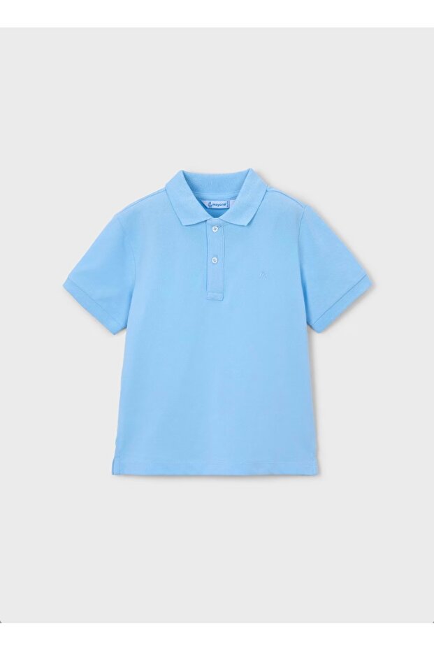 Limi̇ Boy's Soft Textured Polo Collar T-Shirt