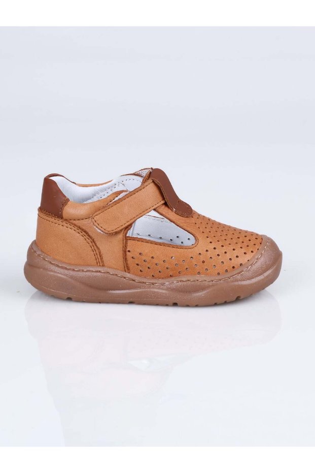 S.012 Genuine Leather Sandals İ.B.-Taba - 24