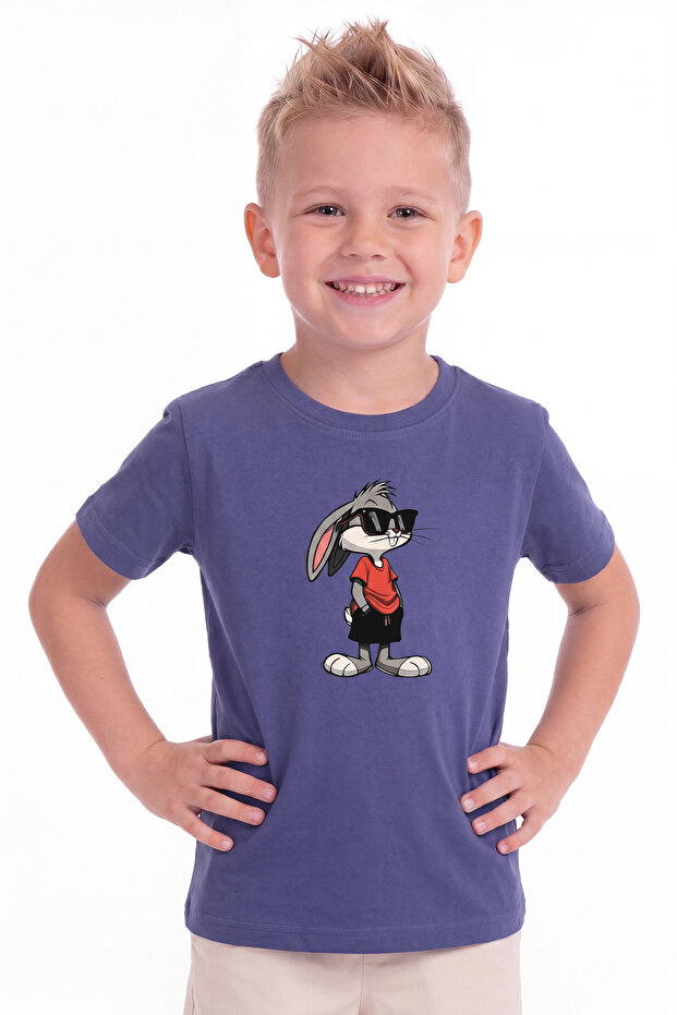 Printed Boy's Short Sleeve T-Shirt B35