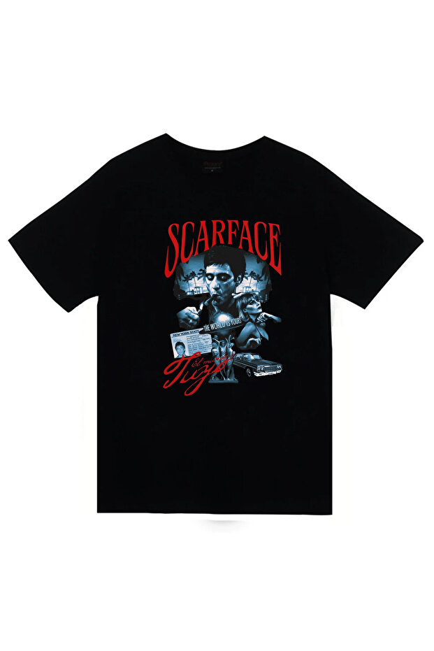 Scarface - Tony Montana Printed Unisex 100% Cotton T-Shirt