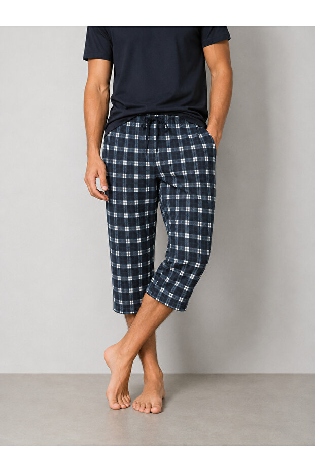 Men's 100% Natural Cotton Quality Capri Pants with Pockets