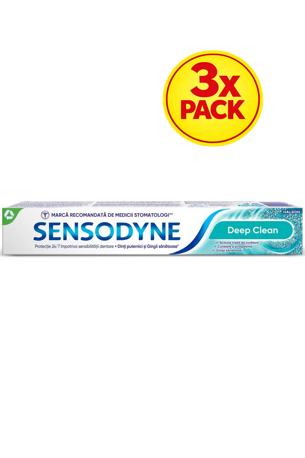 3x PACK Deep Clean Fluoride Toothpaste, 75ml - 1