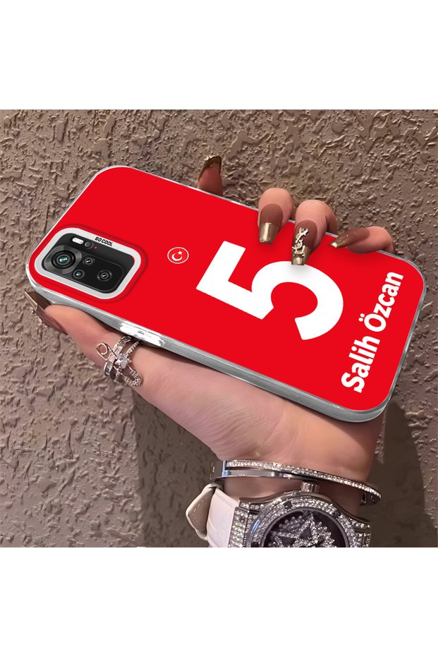 Silicone Edge Hard Back Phone Case Compatible with Poco M5S Salih Özcan