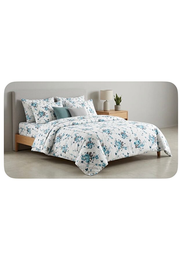 Double Size Elastic Sheet (Own Pattern) Bedding Set - 2