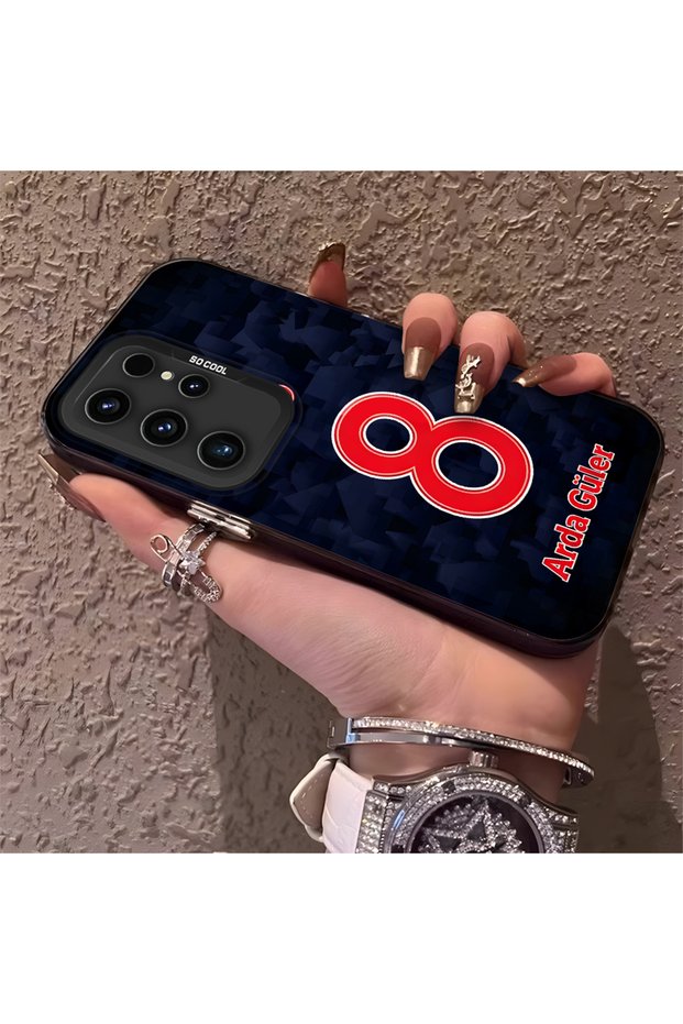 Silicone Edge Hard Back Phone Case Compatible with Samsung Galaxy S23 Ultra Arda Gulur