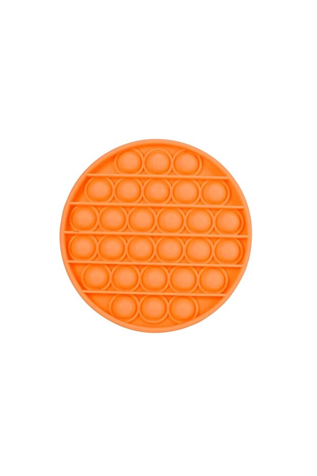 Popit Fidget Bubble Toy - Circle Orange