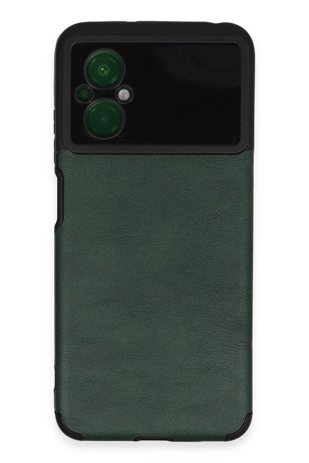 Ilkeshop New Poco M5 Case Loop Leather Silicone (190441) - Green