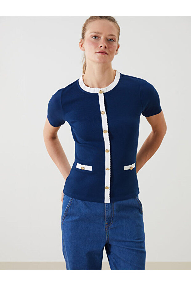 Crew Neck Women's Blouse