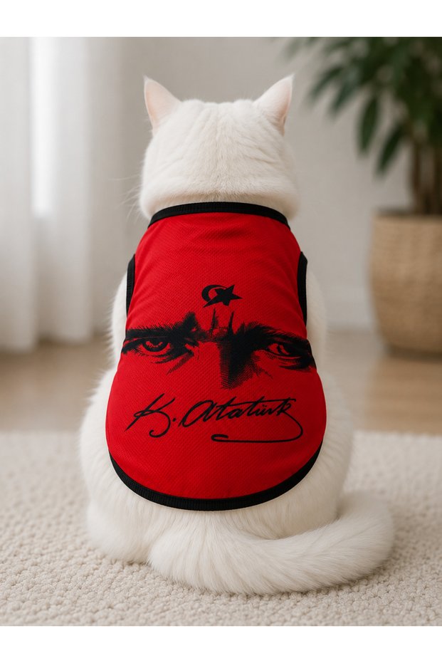 Ataturk Silhouette, Signed Pet Cat and Dog Dress Outfit