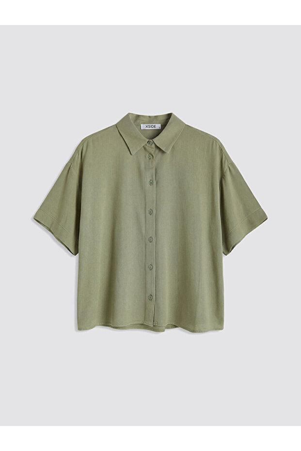 Candy Plus Oversize Linen Blend Women's Shirt