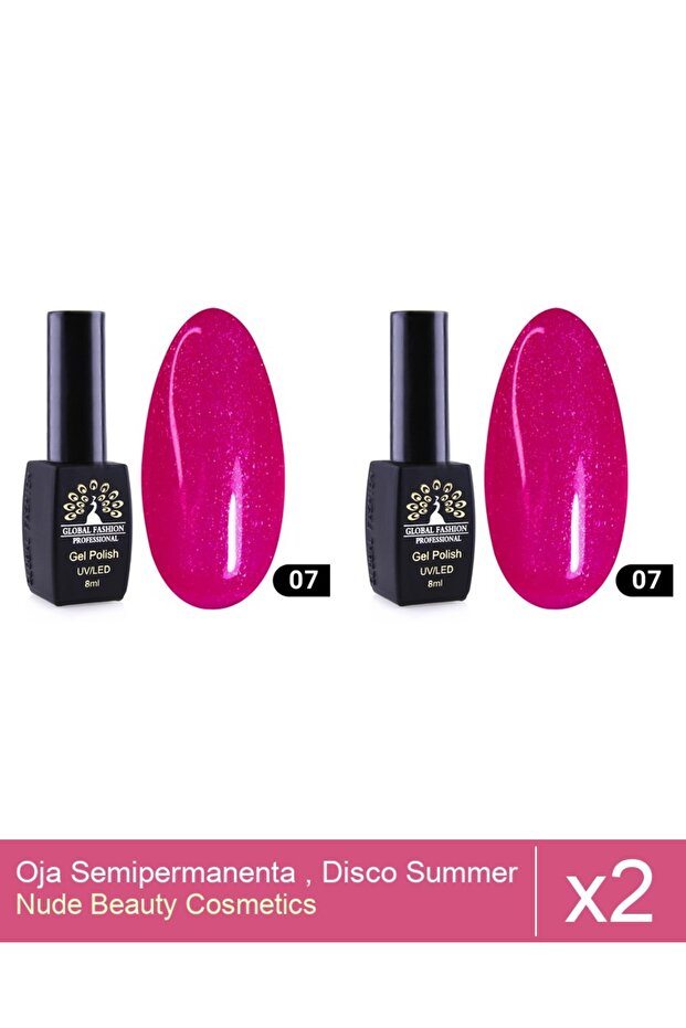 Set 2x Oja Semipermanenta , Disco Summer , 07 , 8 ml - 1