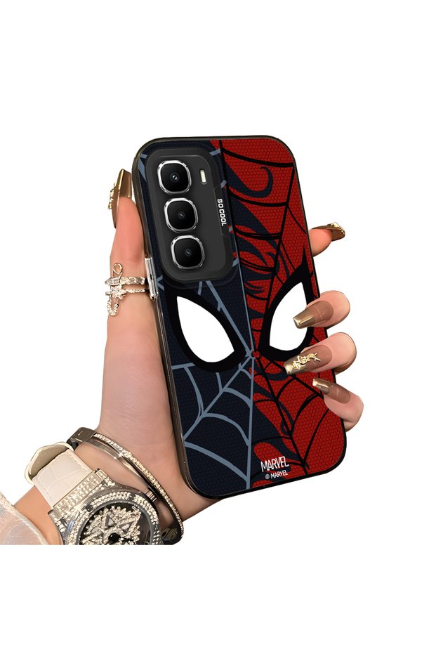 Infinix Hot 60 Pro Plus Compatible Hard Acrylic Back Silicone Edge Lens Protection Case
