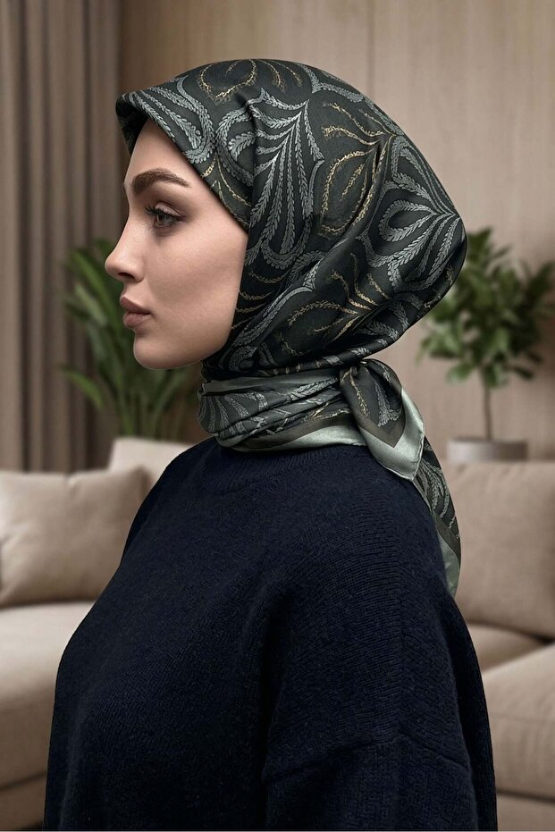 وشاح ناعم منقوش - 079
