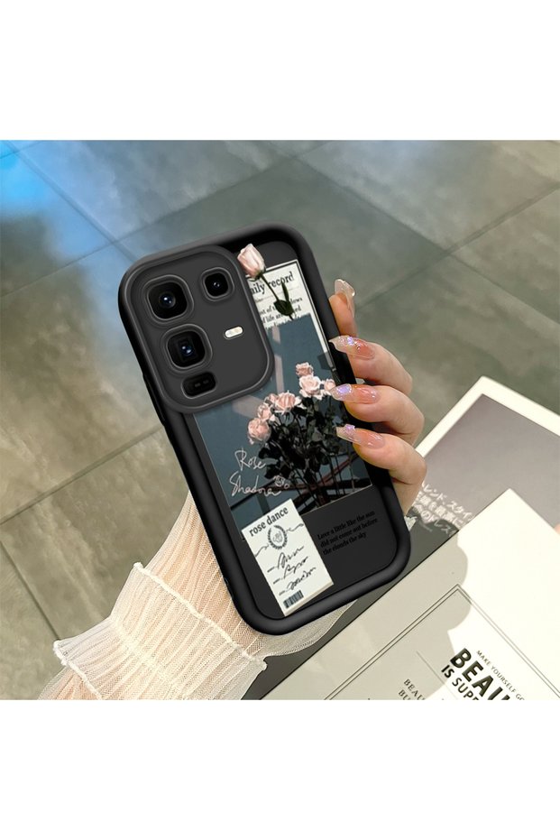 Infinix Note 50 Pro Plus Compatible Art Style Rose Bouquet Case, Silicone Impact Protection Cover