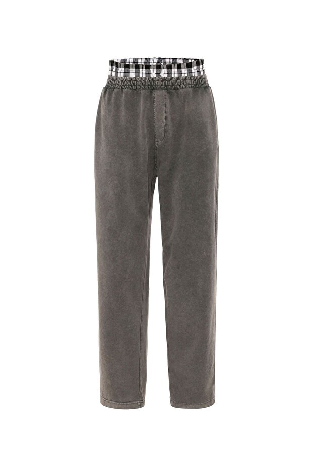 Washable Waist Detailed Baggy Sweatpants