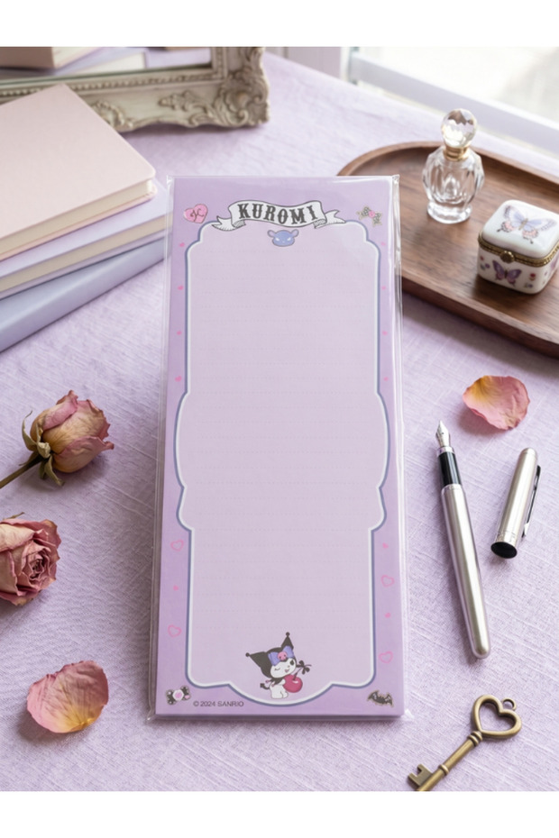 Kuromi & Hello Kitty Licensed Notepad 9X22,7 cm