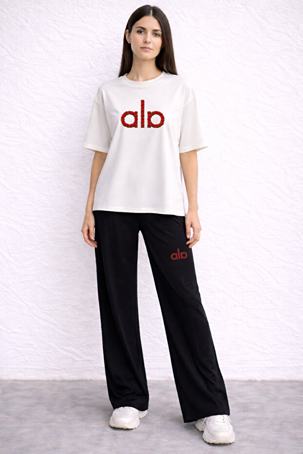 Women's 100% Cotton Two-Piece Set Comfortable and Stylish Daily Combination