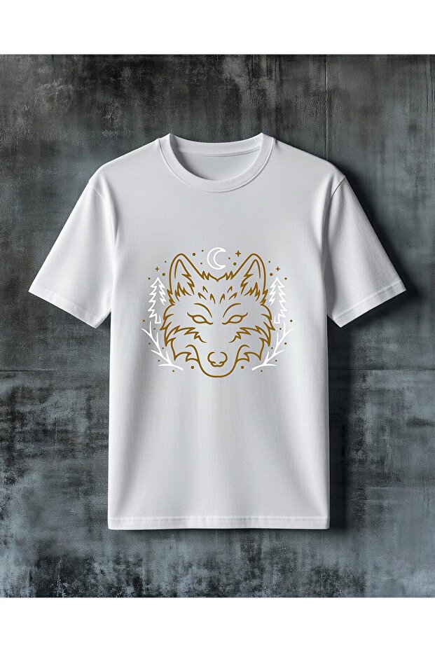 Wolf Magic Printed Oversize T-Shirt - 1