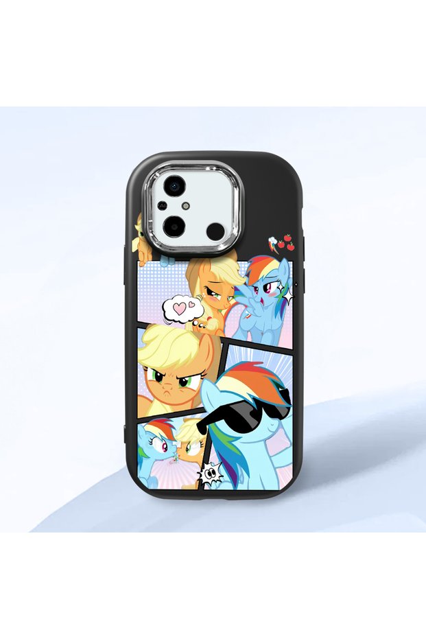 Poco C55 Compatible Shock-Absorbing Camera Protected Black Silicone Case