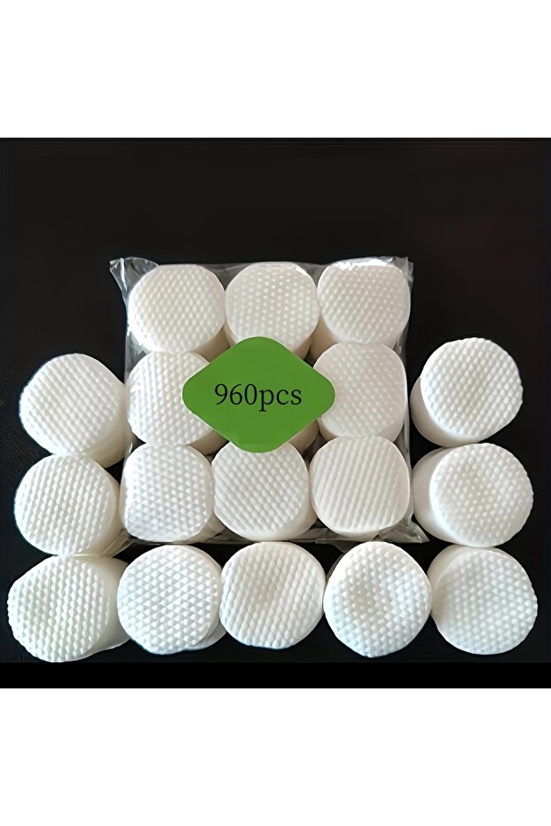 960 Pcs Bulk Makeup Remover Cotton Pads - Wet/Dry Dual Use, Thickened Soft & Skin - Friendly Disp...