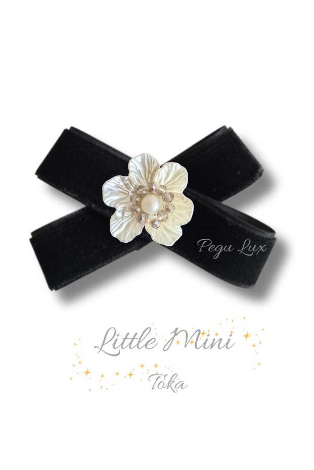 Little Mini Lux Velvet Clip with Stone Closure 1 Piece, Holiday, Celebration, Special Day 37