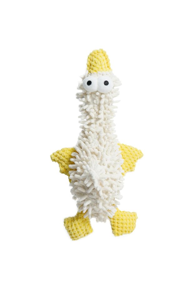 style3 duck 1pc Plush Squeaky Dog Toys, Cute Durable Stuffed Crinkle Puppy Pet Chew Toys for Large M