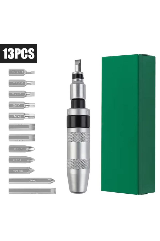 13 pcs Manual Impact Screwdriver 7/12/13 Pcs Household Reversible Impact Screwdriver Taking Out Rust
