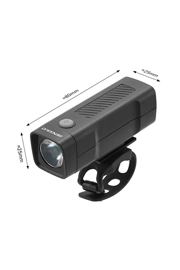 BLACK Bright Bicycle Light T6 LED Front USB Rechargeable MTB Mountain Bicycle Lamp 100LM Bike Headli