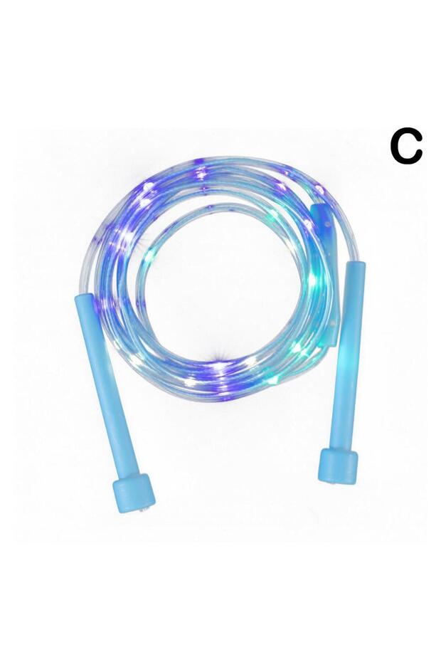 Blue Illuminated Jump Rope Kids Night Exercise Fitness Training Entertainment Glowing Rope Skipping