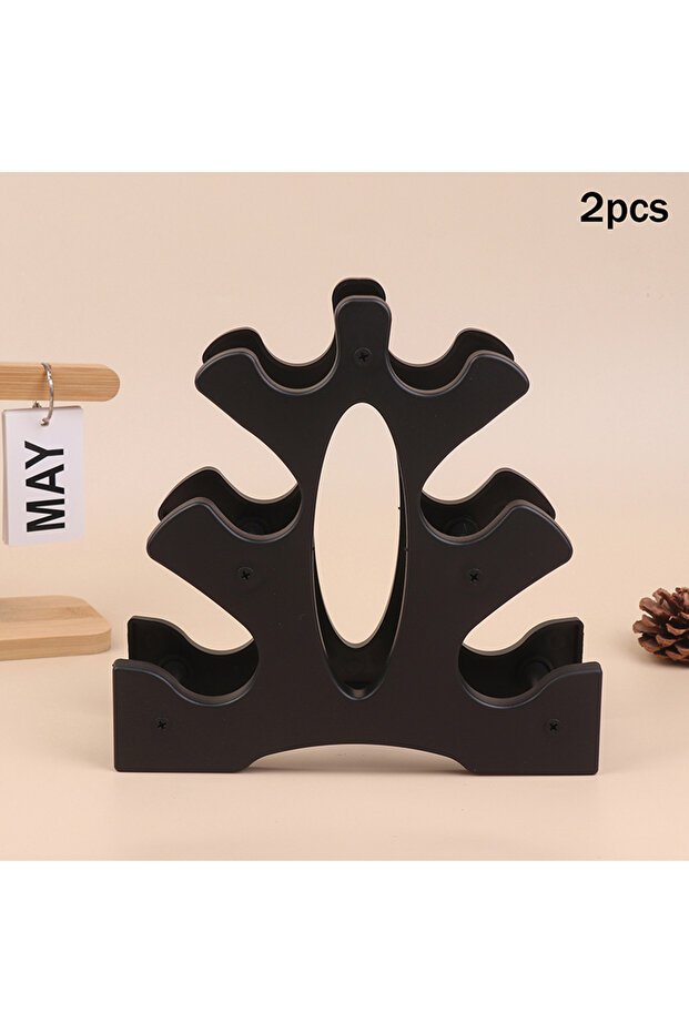 2PCS 1/2 Packs Portable 3-Level Dumbbell Storage Racks, Multi-level Gym/Home Office Dumbbell Holder,