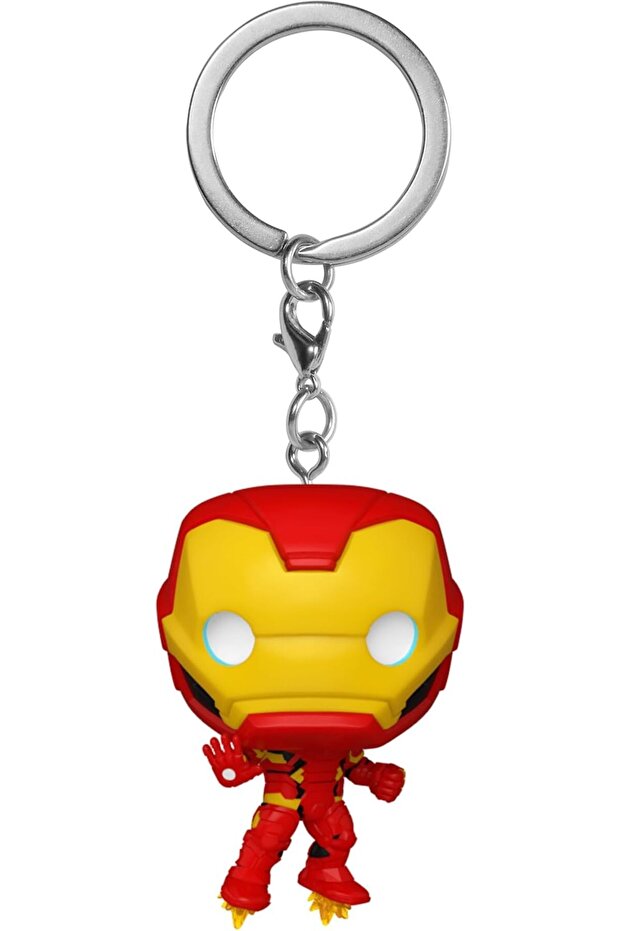 Pop! Keychain: Marvel NC - Iron Man - Marvel Comics Novelty Keyring - Collectable Mini Figure