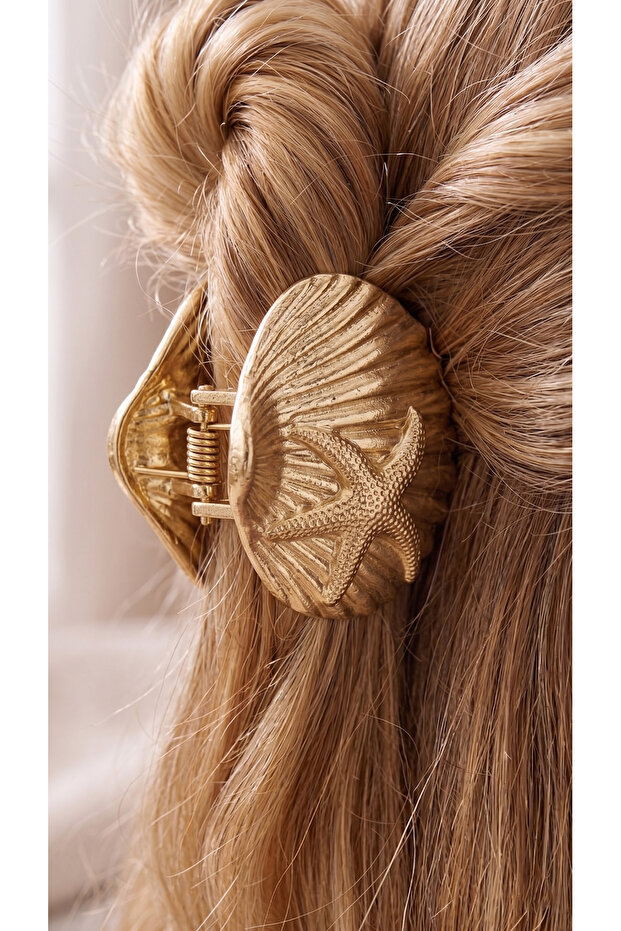 Sea Star Gold Plated Metal Clasp Buckle 5cm