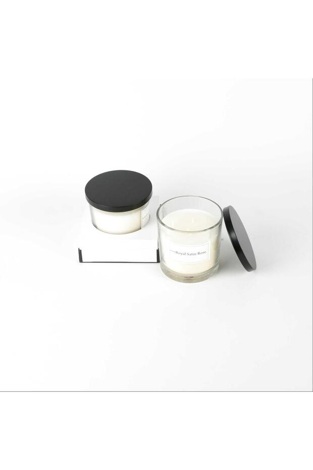 Scented Glass Tin Candle Rose