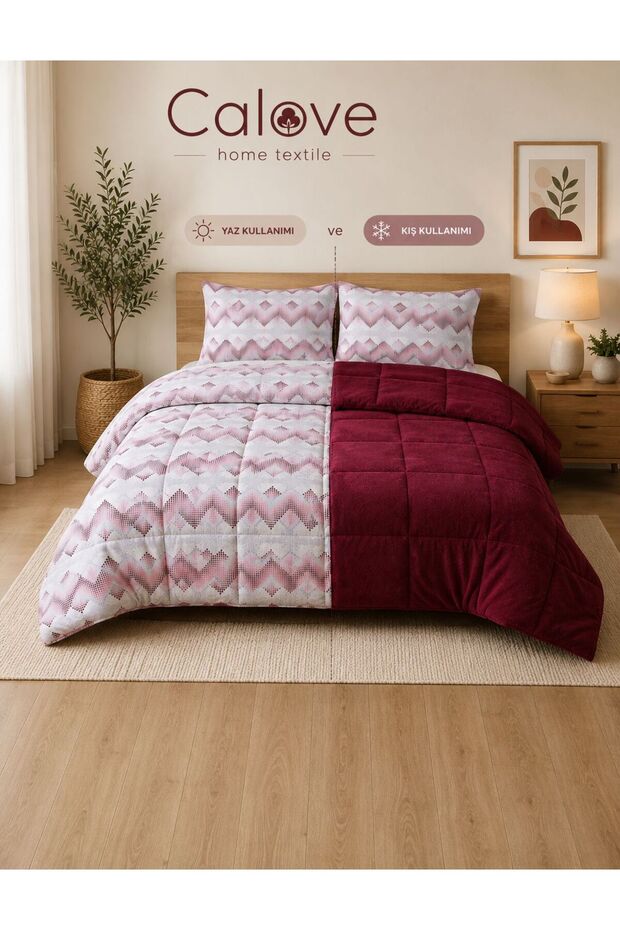 Double-Sided Premium Wellsoft Single Duvet Set – Extra Soft 155X215 cm + 1 Pillowcase