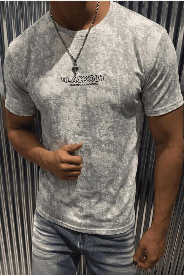 Blackout Audiovisual Design Men's T-Shirt - Stone Wash Effect