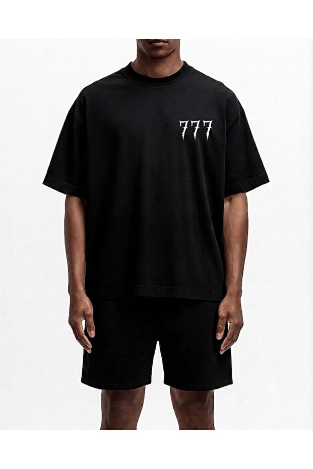 Men's 777 Printed T-Shirt Suitable for Daily Use