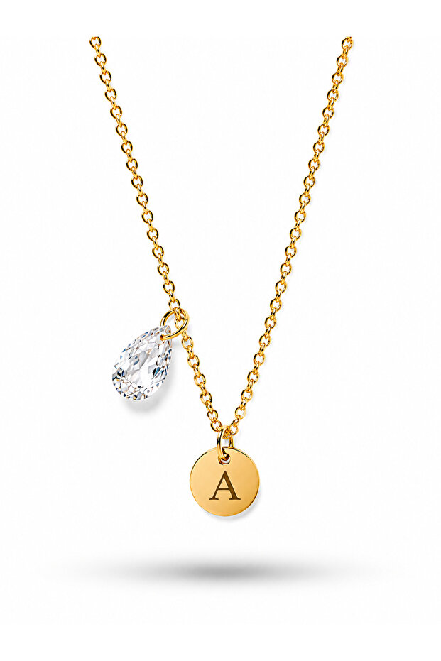 Stainless Steel Letter a Chubby Necklace