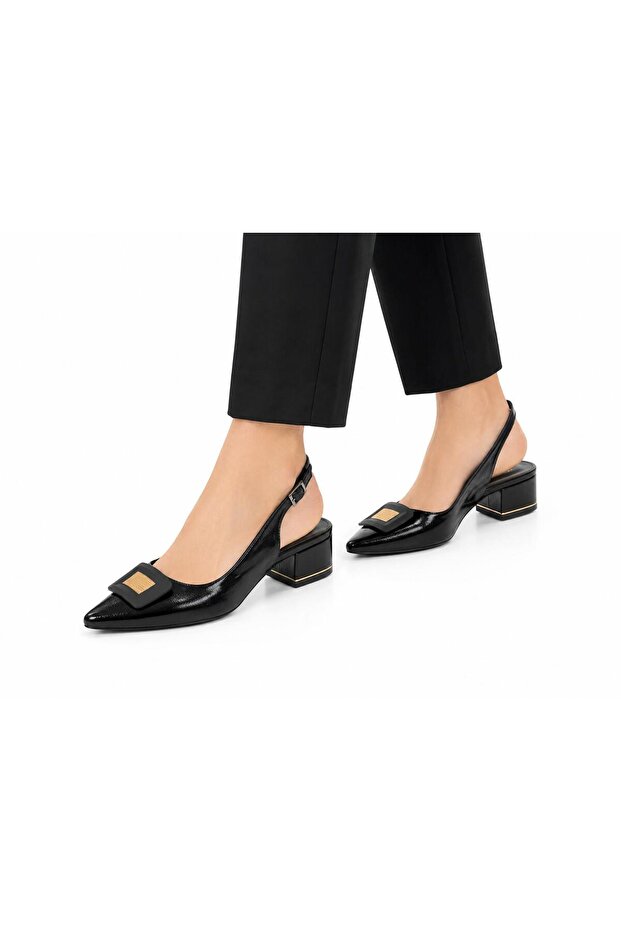 102 Comfortable Thick Heel Guaranteed Women's Open Back Shoes