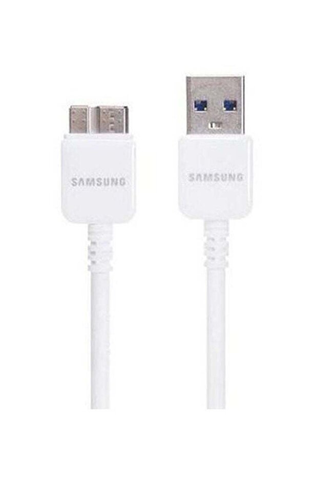 كابل شحن سريع ومزامنة البيانات لهاتف سامسونج جالاكسي نوت 3 - كابل USB متين باللون الأبيض - 3
